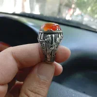 انگشتر نقره هخامنش سنگ عقیق یمن ۳۰گرم