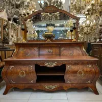 میز تلویزیون آینه وکنسول معرق مازول کدAs34