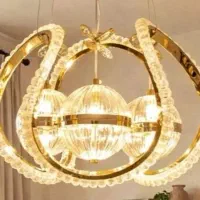 لوستر‌مدرن‌لوکس‌وارداتی‌تک‌لاین‌۳توپ‌کریستالیHB۰۰۳