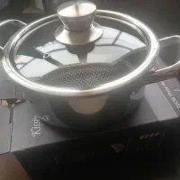 یک عدد قابلمه استیل کرکماز کف تفلون لیزری تلسکوپی