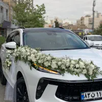 ماشین عروس و دسته گل عروس