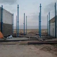 اجرای  فنداسیون  و اسکلت فلزی  وتخریب