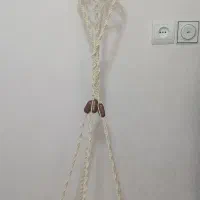 آویز گلدان مکرومه کاملا نو