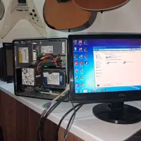 کیس dell 745 به همراه مانیتور و کیبورد