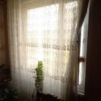 پرده سفید شیک و تمیز/مناسب دکورهای مدرن