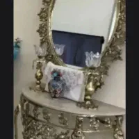 اینه شمعدان برنز