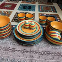 ظروف سفال 4 نفره فروشی تمیز