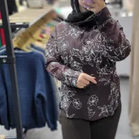 شومیز شیشه ای گل برجسته