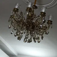 لوستر برنجی ۸ شاخه