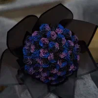 گل روبانی دسته گل