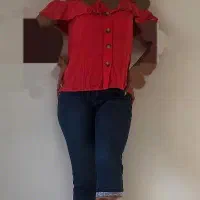 بلوز یقه شل