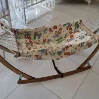 گهواره سنتی نوزاد تاشو چوبی