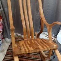 صندلی راحتی تمام دست‌ساز چوبی