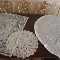 رومیزی توری سه عدد