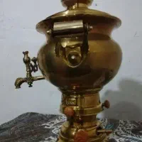 سماور برنجی گازی