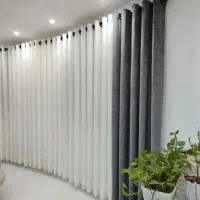 پرده حریر ساده