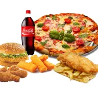 پیک موتوری و کارگر اشنا ب فست فود