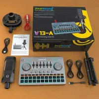 کارت صدا به همراه میکروفون استودیویی مدل V13-A