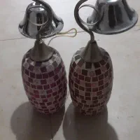 دوعدد لوستر سقفی سالم
