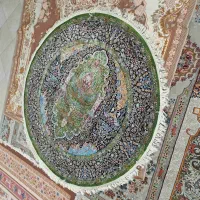 فرش گرد طرح دست باف