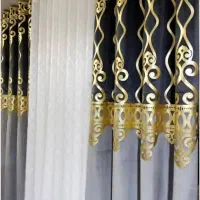 پرده آماده مینیمال و پانچ و لیزری ویولت