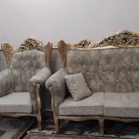 مبل هفت نفره با چوب  در حد آک