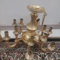 لوستر برنجی آبکاری طلا