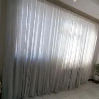 پرده حریر ساده و زیر پرده