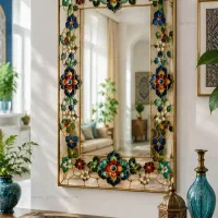 طراحی روی آیینه