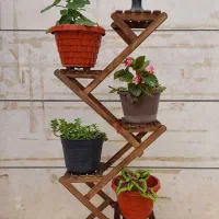 استند گل 5 طبقه چوب روسی