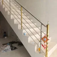 نرده پله استیل