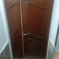 درب دو لنگه چوب