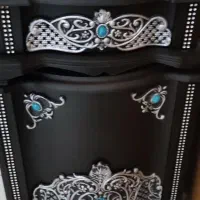 جا دستمال کاغذی وسطل آشغال
