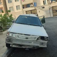 پراید مدل ۹۰ تصادفی.