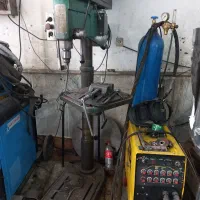 دریل ستونی و دستگاه جوش و ابزار
