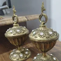 قندان پایه دار برنز