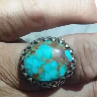 انگشتر دست‌ساز فیروزه نیشابورکهنه