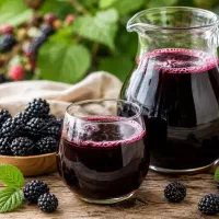 شربت طبیعی تمشک و میوه تمشک