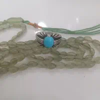 انگشتر فیروزه و تسبیح شاه مقصود