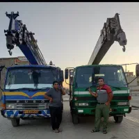 جرثقیل دوکابین دکل بلندآماده به کار30متر دکل