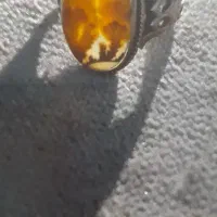 انگشتر نقره ۹۲۵ با نگین شجر قائن