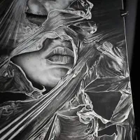 آموزش نقاشی سیاه قلم کودک و بانوان