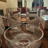 گلدان و ظرف میوه کریستال المانی