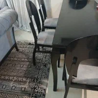 صندلی و میز ناهار خوری 8 نفره چوب سالم و تمیز