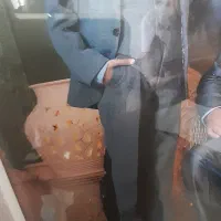 کت وشلوار نو پسرانه طوسی برای ۱۲سال