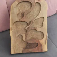 سینی مزه جنس گردو کار دست بسیار شیک و زیبا