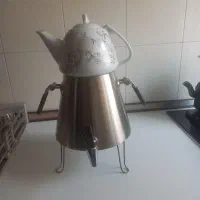 قوری وکتری شیردار قدیمی بسیارمحکم واستیل ۱۸میل