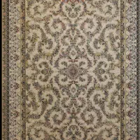 فرش ۶ متری ۱۵۰۰ شانه کرم نسکافه ای