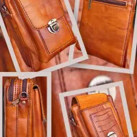 کیف چرم طبیعی گاو دست دوز