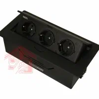 پریز روی صفحه کابینت سه سوکت تیسا
